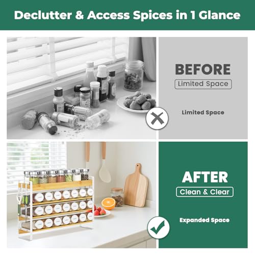 Spice Seasoning Rack Organizer Kitchen Countertop