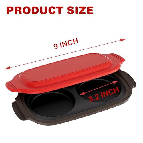 Microwave Egg Cooker & Poacher Maker for 2 Eggs