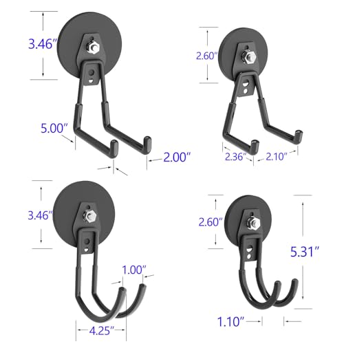 Heavy Duty Magnetic Hooks (8 Count)