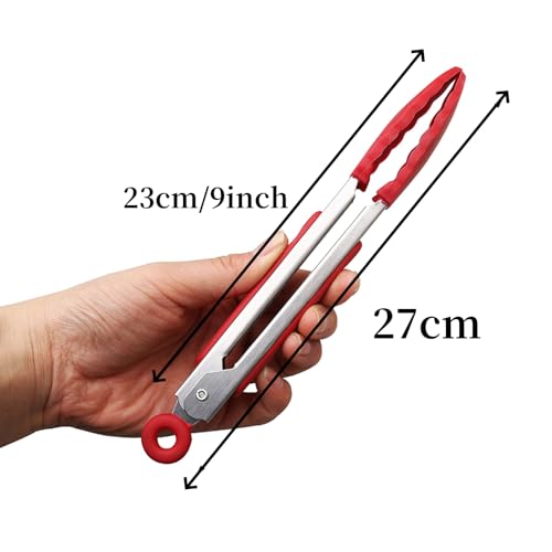 9” Kitchen Tongs (4 Count)