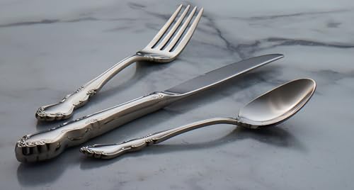 2766004C Dover Fine Flatware Dinner Spoons (4 Count)