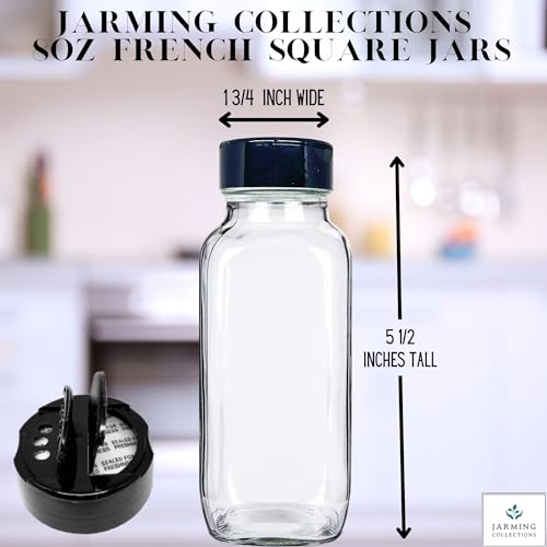 Glass Spice Jars with Shaker Lids (3 Count)