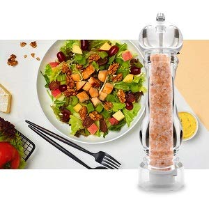salt and pepper grinder mill set refillable large