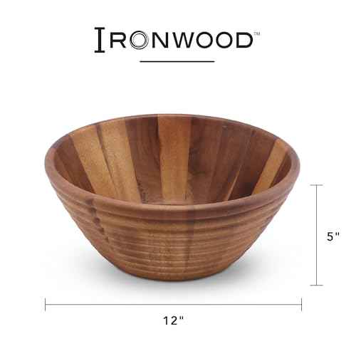 Acacia Wood Salad Bowl
