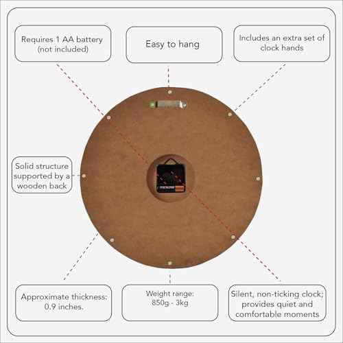Handmade Copper Wall Clock Artisan Touch in Every Piece