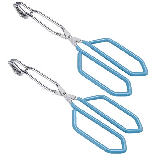 Stainless Steel Scissor Tongs Heavy Duty Cooking Tongs with Soft Handles