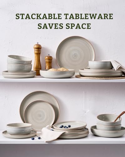 Meteor 18 Piece Stoneware Dinnerware Set