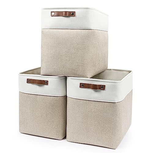 Large Fabric Storage Baskets (3 Count)