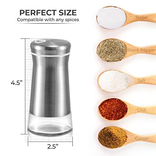 Salt Shaker or Pepper Shaker with Adjustable Pour Holes