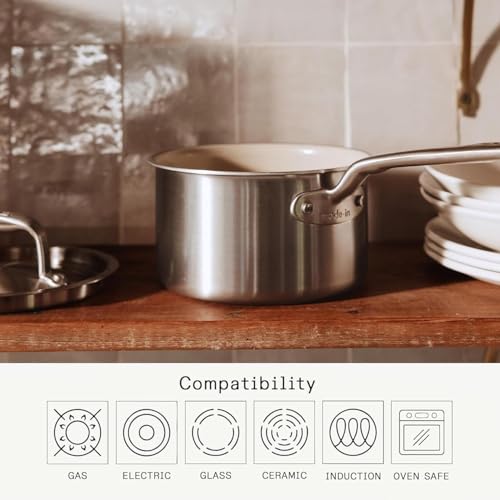 Cookware 2 QT CeramiClad Non Stick Saucepan with Lid
