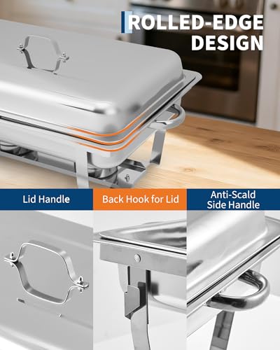 Chafing Dishes for Buffet 4 Pack