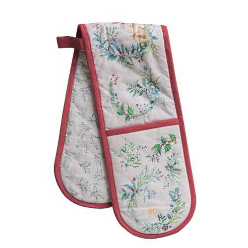 Double Oven Mitts 100% Cotton Double Oven Glove