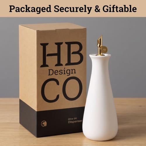 Ceramic Olive Oil Dispenser with Self