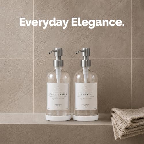 Clear Glass Soap Dispenser (2 Count)