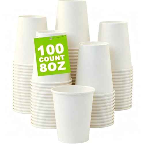 100 Count 8 oz Coffee Cups