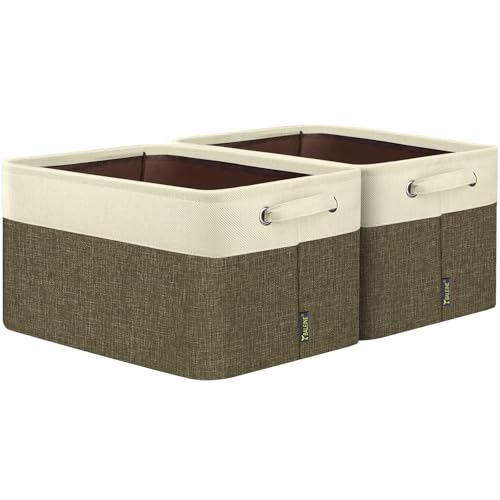 2 Pack Fabric Closet Storage Bins for Shelves (2 Count)