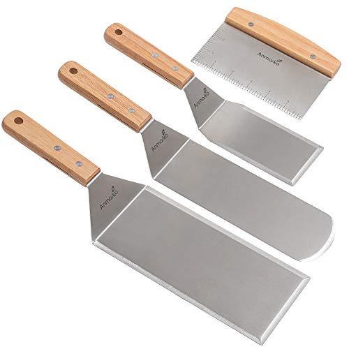 Stainless Steel Metal Spatula Set (4 Count)