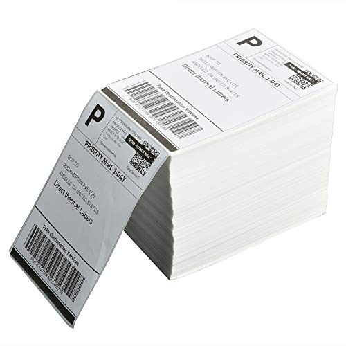 4 Stacks Fanfold 4" x 6" Direct Thermal Labels
