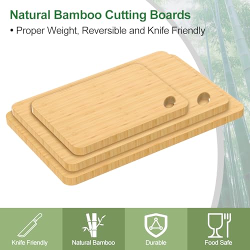 Wood Cutting Board Set of 3 (3 Count)