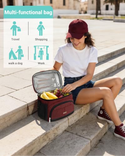 Lunch Box for Men Women Insulated Lunch Tote Cooler Bag Lunchbox