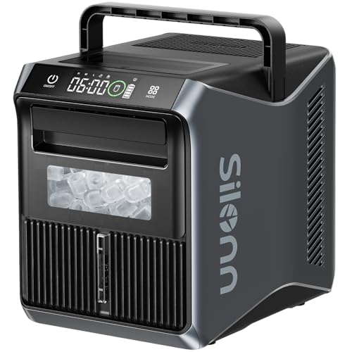 Battery Powered Ice Maker with 4