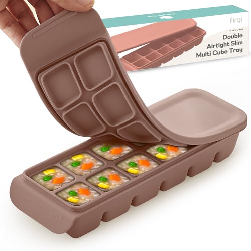 0.7 oz 12 Sections Silicone Ice Cube Freezer Tray with Lid
