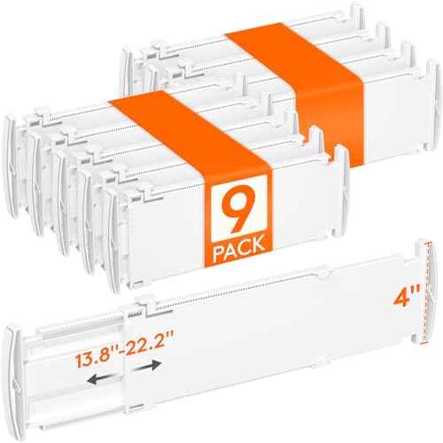 9 Pack 4" High Drawer Dividers (9 Count)