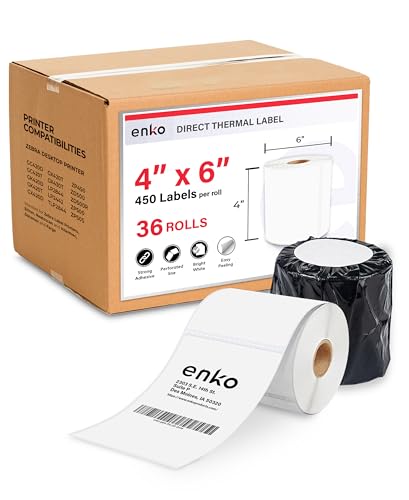 4 x 6 in 36 Rolls (16200 Count)