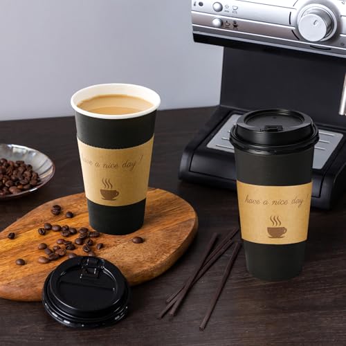20 oz Coffee Cups 50 Pack (50 Count)