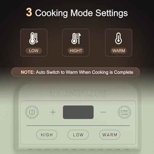 4 Quart Casserole Programmable Slow Cooker with Ceramic Baking Dish