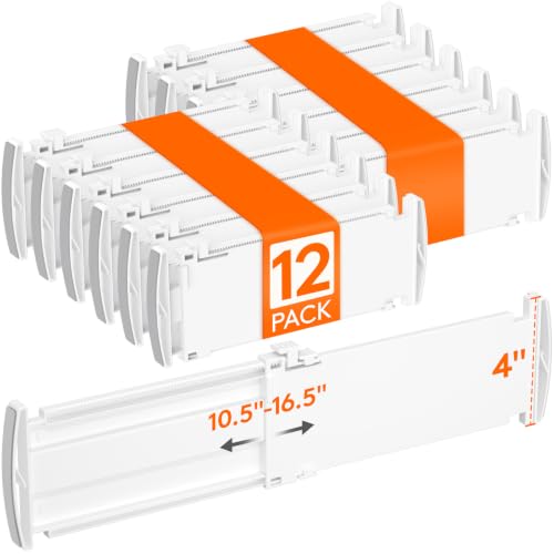 12 Pack 4" High Drawer Dividers (12 Count)