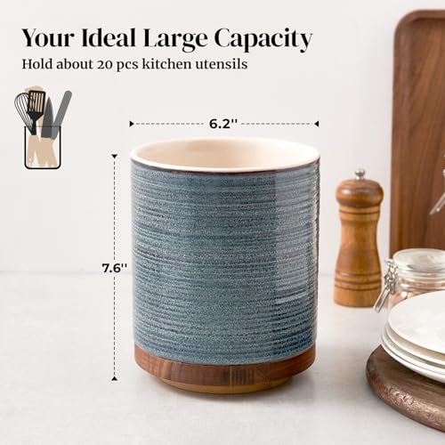 360° Rotating Extra Large Cooking Utensil Holder