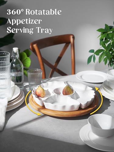 360° Rotatable Serving Tray and Platters