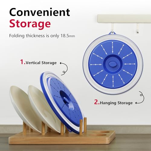 Microwave Splatter Cover Vented for Food with Hook Hole