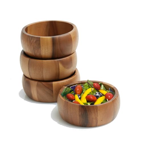 Woodard & Charles Acacia Wood Large Ind. Salad Bowls (48 Count)