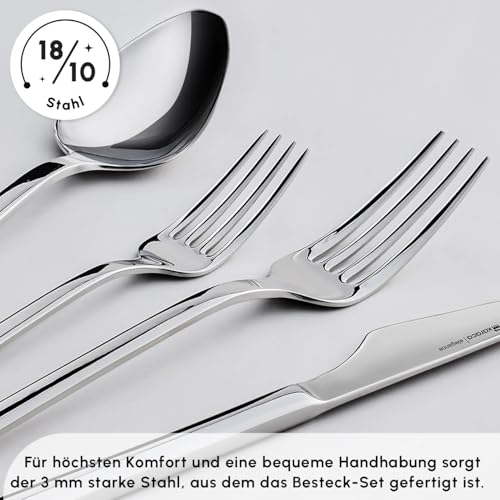Boreas 84 Piece Kitchen Silverware Sets (84 Count)