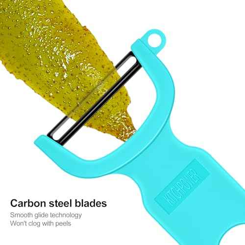 Original Vegetable Fruit Peeler Carbon Steel Blade 3 Pack Orange (3 Count)
