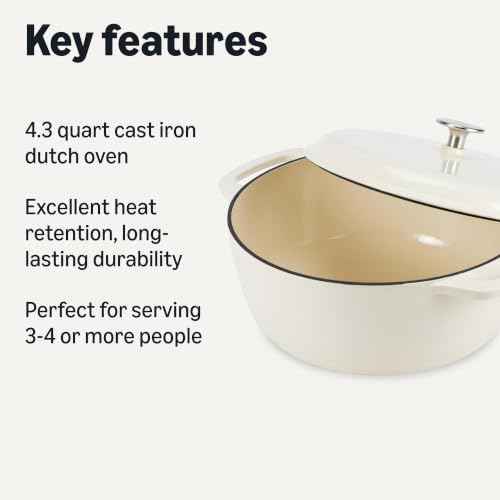 Enameled Cast Iron Dutch Oven Pot with Lid