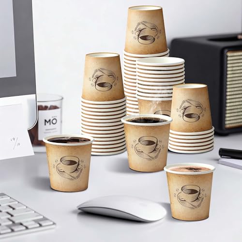 600 Pack 4 oz Small Coffee Cups Disposable Paper Espresso Cups (600 Count)