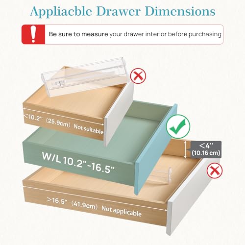 18 Pack Drawer Dividers for Clothes (18 Count)