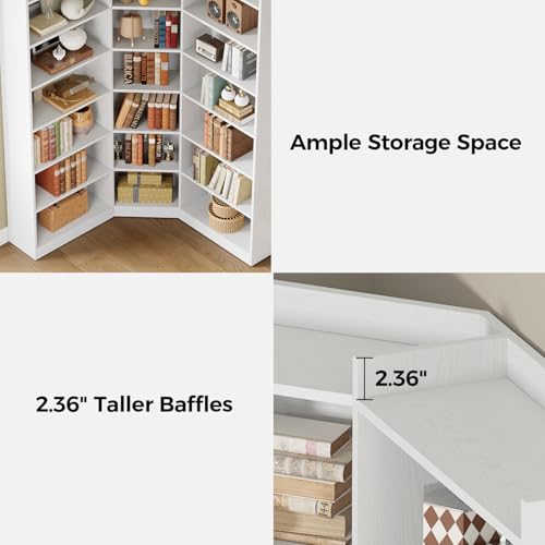 Corner Bookshelf (7 Count)