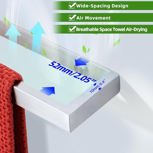 Hand Towel Holder Towel Bar for Bathroom Wall Mounted 12 Inch