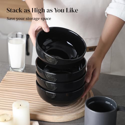 22 OZ Ceramic Soup Bowls & Cereal Bowls