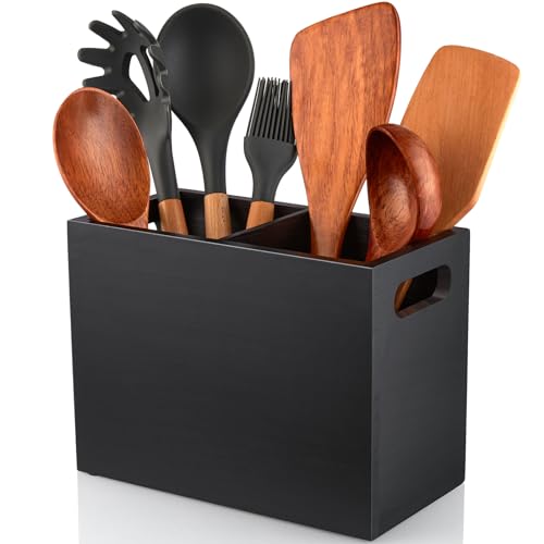 Black Utensil Holder for Kitchen Counter