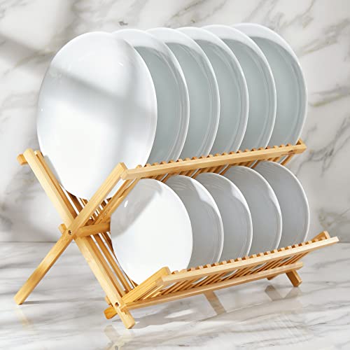 Premium Natural Bamboo Dish Rack