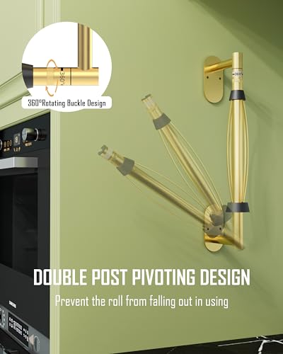 Paper Towel Holder Under Cabinet One Hand Operable