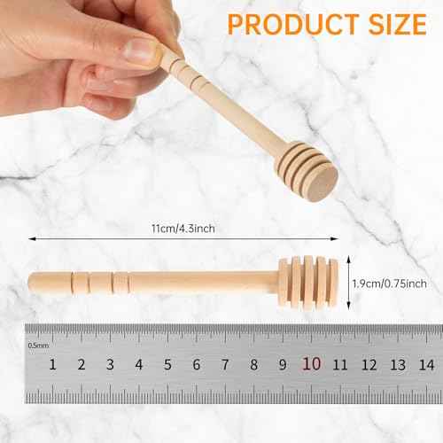 100Pcs 4inch Honey Dipper Sticks