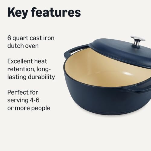 Enameled Cast Iron Dutch Oven Pot with Lid