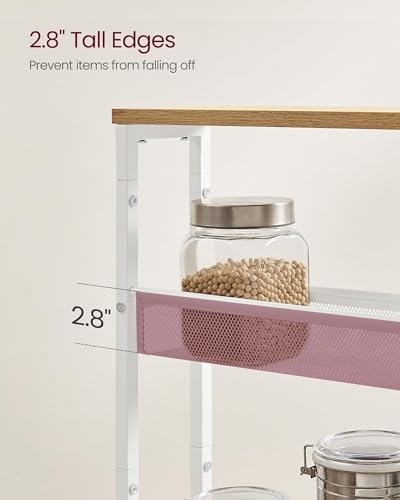 4 Tier Slim Rolling Storage cart with Wheels