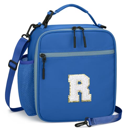 Lunch Box Kids Large Initial Insulated Lunch Bag for Girls